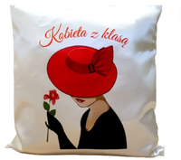 poduszka 35 x 35 cm kobieta z klasą  pk1
