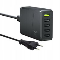 Szybka Ładowarka Sieciowa Zasilacz 52W Green Cell 5x USB-A + Kabel AC 1.2m