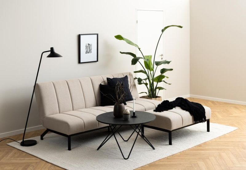 Podnóżek Caix beżowy zdjęcie 2