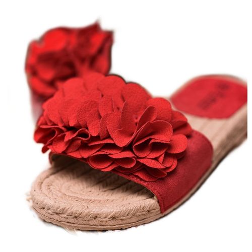 Czerwone Klapki Espadryle r.37 na Arena.pl