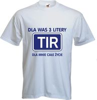 Koszulka z nadrukiem PREZENT DLA kierowcy TIRA