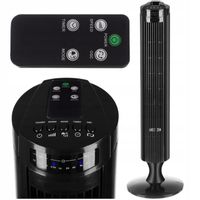 Mocny Wentylator Podłogowy Stojący Kolumnowy na Pilot Wiatrak Duży Cichy