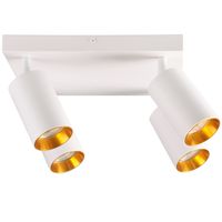 Sufitowa lampa Maribel 321237 Polux reflektorowa tuby białe złote