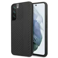 Etui AMG Carbon Stripe&Embossed na Samsung Galaxy S22+ - czarne