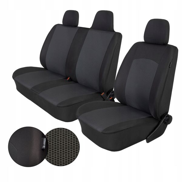 Pokrowce na fotele BUS 2+1 do DUCATO SCUDO JUMPER BOXER JUMPY EXPERT zdjęcie 1