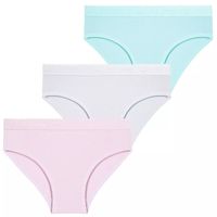 Majtki Dziewczęce Figi Bawełniane Gładkie Mix Kolor 3-pak MORAJ 134-140