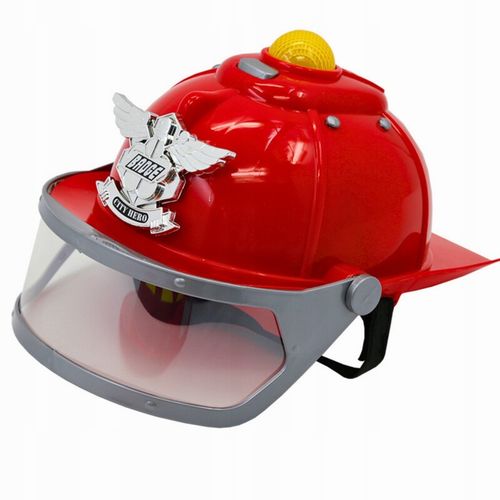 KASK STRAŻACKI Z DŹWIĘKAMI ŚWIATŁEM HEŁM STRAŻAKA DZIECI SYGNAŁ + AUTKO na Arena.pl