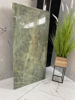 Gres zielony onyks poler 120x60 luksus połysk marmur zielony, miodowe żyły