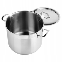 Garnek Orion Anett z Pokrywką Stalowy Nierdzewny 36 cm 10,1L Premium Duży