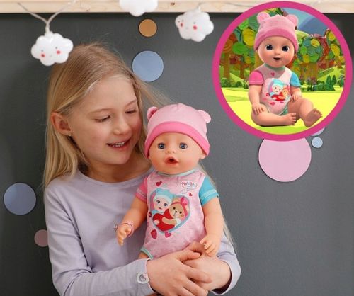 BABY born Interaktywna Lalka Emma Niemowlę 43 cm Bobas Akcesoria na Arena.pl