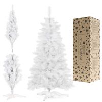 Choinka sztuczna 180 cm jodła biała nowoczesna jak żywa, ze stojakiem