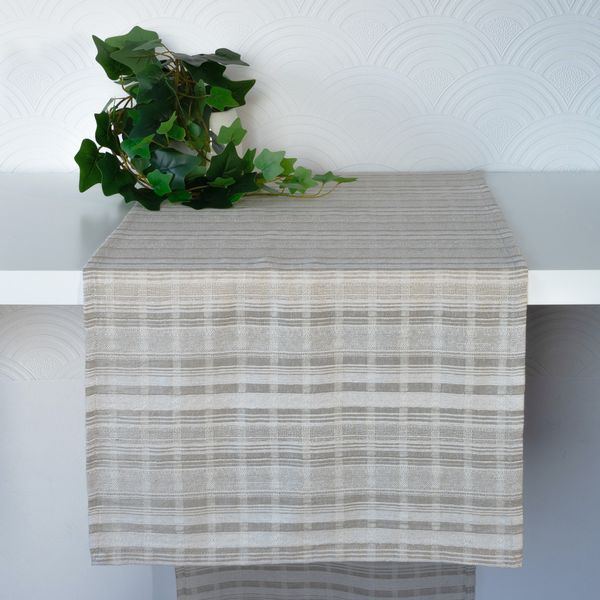 Bieżnik Lniany Wstążka Koronka 220cm zdjęcie 1