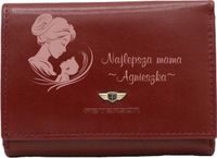Portfel damski skórzany z GRAWEREM prezent dla mamy różne wzory TWÓJ NAPIS