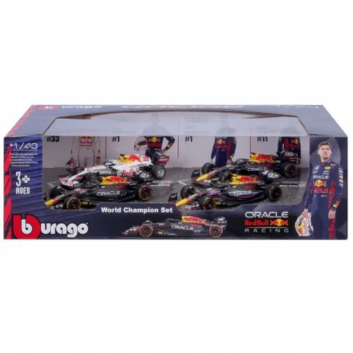 F1 RED BULL Zestaw 2021 2022 2023 Verstappen 1/43 Bburago na Arena.pl