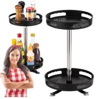 Organizer obrotowy patera półka dwupoziomowa do kuchni łazienki salonu