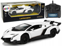 Auto Sportowe R/C 124 Lamborghini Veneno Białe 2.4 G Światła