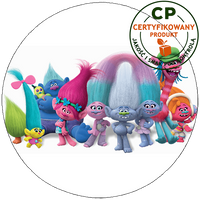 Opłatek na tort Trolls Trolle