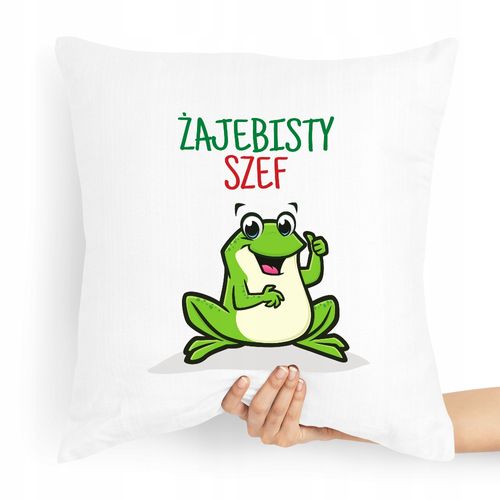 Poduszka Prezent Dla Szefa Szefowa Żajebisty Z Nadrukiem Ze Zdjęciem na Arena.pl