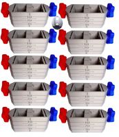 10x Uchwyt do poziomowania sufitu podwieszanego MAGNETIC GRIP SHORT ES CD60