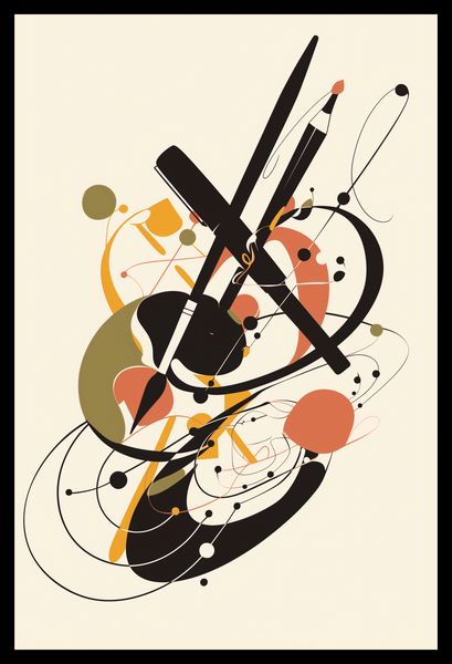 Plakat 30x45cm Abstrakcyjny Rapsod zdjęcie 2