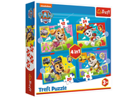 ND24_24679 Puzzle 4w1 Psi Patrol Biegnace Pieski