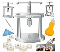 PRASA ZEGARMISTRZOWSKA PRASKA DO ZEGARKÓW ZESTAW + PŁYTKI DOCISKOWE