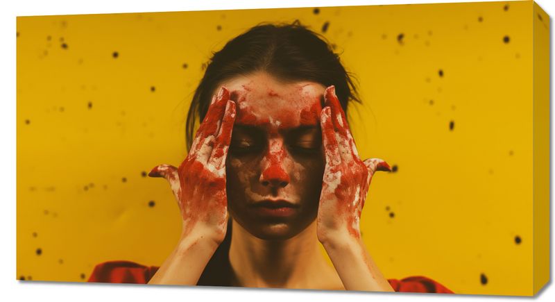 Obraz 90x50cm Dotyk Ekspresji Własnej zdjęcie 1