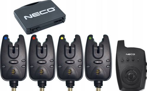 Zestaw sygnalizatorów Centralka 4+1 NECO CARP H104 na Arena.pl