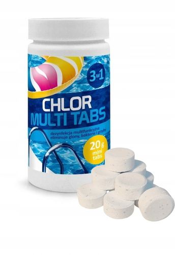 CHLOR MULTI tabletki 20g NIEBIESKIE do basenu 1kg na Arena.pl