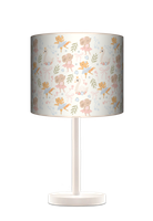 Lampa stołowa - nocna drewniana duża - Mouse & Swan (beżowa)