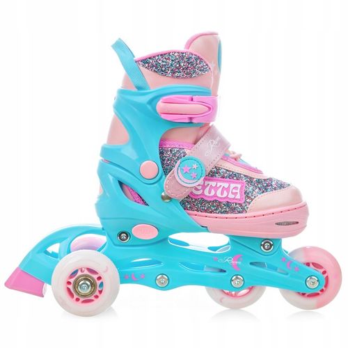 Rolki Wrotki Regulowane 3w1 RAVEN Etta 30-33 Kółka LED na Arena.pl