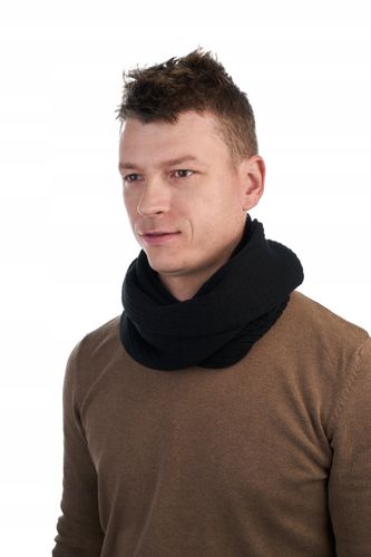 KOMPLET ZIMOWY CZAPKA U3 + KOMIN T2 - CZARNY na Arena.pl