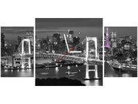 80X40CM ZEGAR NOCNY WIDOK OBRAZ