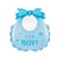Balon foliowy Śliniak It's a Boy niebieski, 53x62 cm