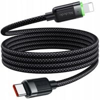 mcdodo ładowarka kabel usb-c lightning szybkiego ładowania do iphone 1m led