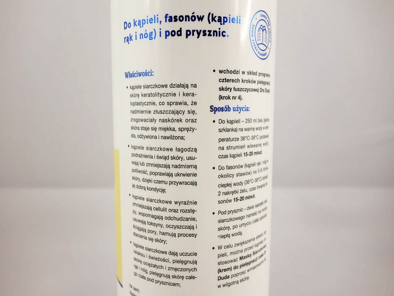 Dr Duda - Żel siarczkowy do kąpieli 500g zdjęcie 3