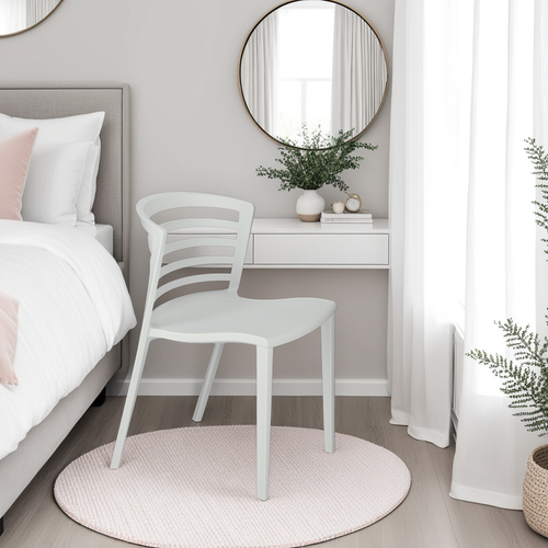 Krzesło Muna białe z tworzywa na Arena.pl