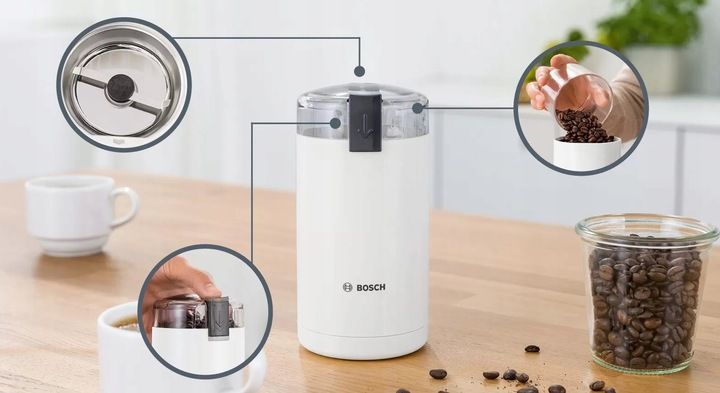 BOSCH MŁYNEK ELEKTRYCZNY DO KAWY TSM6A011W BIAŁY zdjęcie 14