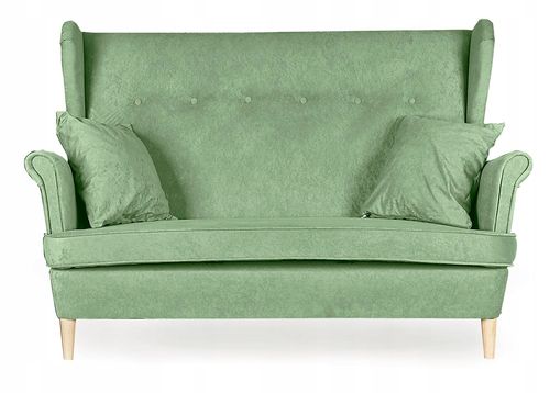 Zestaw wypoczynkowy mebli uszak Ari sofa fotele pufy Family Meble komplet na Arena.pl