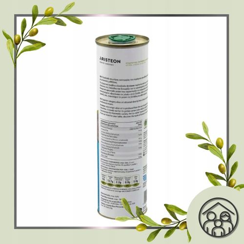 Oliwa z oliwek GRECKA tłoczona na zimno EXTRA VIRGIN Aristeon 0,5 litra na Arena.pl