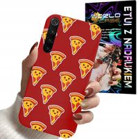 ETUI CASE DO XIAOMI NOTE 8 - PIZZA DAMSKIE WZORY PĄCZKI PIANKI PLECKI