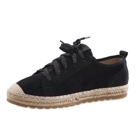 Czarne espadryle sznurowane BB02P r.36 na Arena.pl