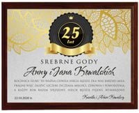 pamiątka na rocznice Ślubu złote gody jubileusz