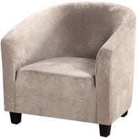 POKROWIEC NA FOTEL KLUBOWY CLUB BAR WELUR BEŻOWY