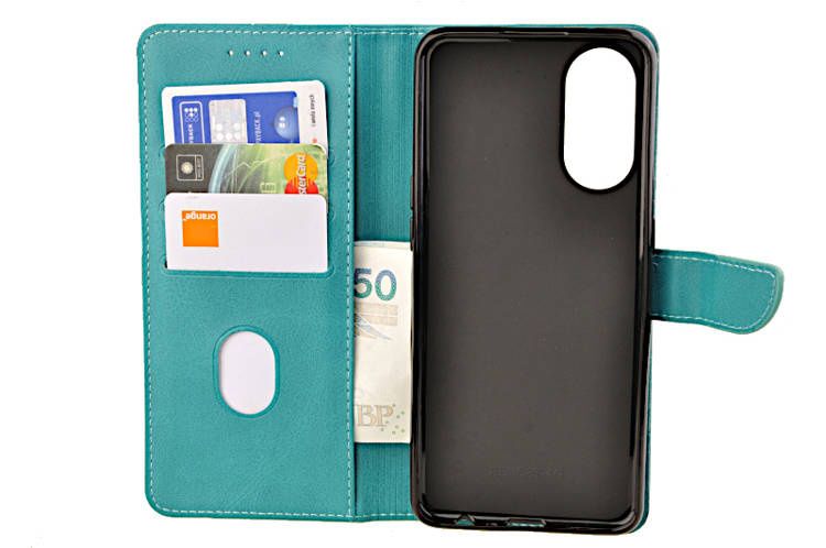 Etui portfel Wallet do Realme C67 4G zielony zdjęcie 3