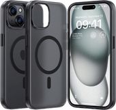 ETUI DO MAGSAFE CZARNY MAT DO APPLE IPHONE 13 / IPHONE 14 + 2x SZKŁO