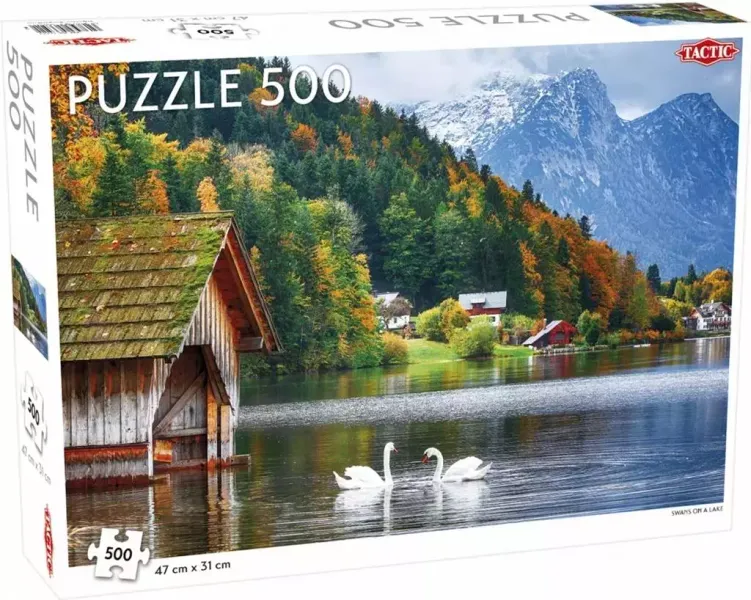 Puzzle 500 Landscape: Swans on a Lake zdjęcie 1