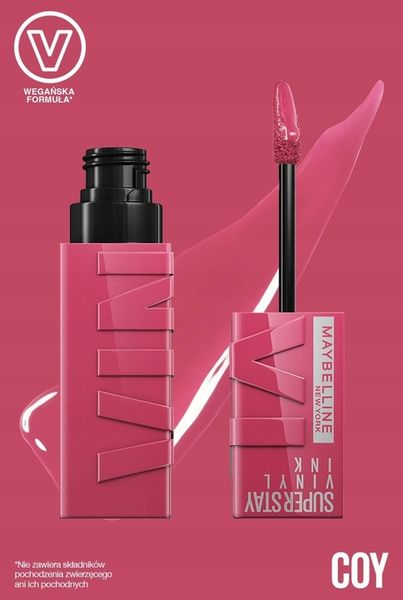 Maybelline Pomadka Vinyl Ink 20 Coy + 2x Gratis zdjęcie 3