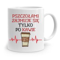 Kubek Prezent Dla Pszczelarza Zajmuje Się Po Kawie Z Nadrukiem Ze Zdjęciem