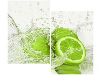 80X70CM LIMONKA WODZIE DUO OBRAZ DRUK